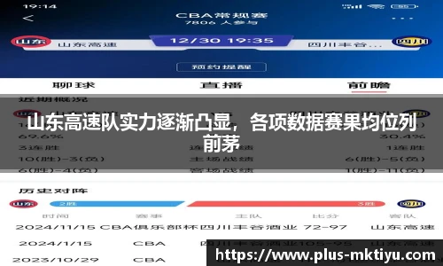 山东高速队实力逐渐凸显，各项数据赛果均位列前茅
